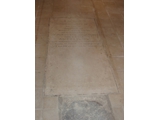 Memorial to Agnes Farthing d1845 - on nave floor under carpet