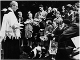 Rev Curwen at his 'pets' service