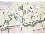 Rocque map c1746 showing the manor house and outbuildings