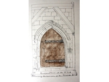 Drawing of vestry door