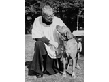 Rev Curwen at his 'pets' service