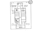 Farthing drawing of floor plan c 1850