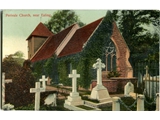 Views of chancel and churchyard