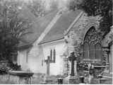 Views of chancel and churchyard