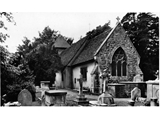 Views of chancel and churchyard