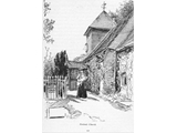 Drawing of porch and Lateward memorial c 1910